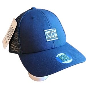 NWT Union Green Navy Blue Mesh Cap Snapback Hat MRSP $28 #1584